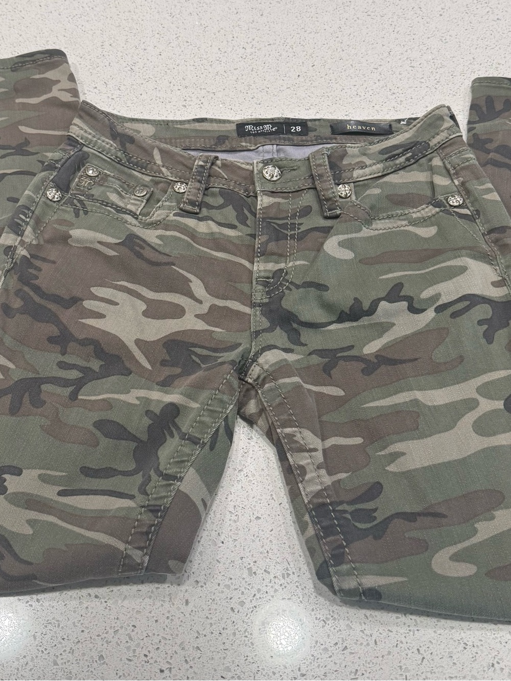 Miss Me Olive Camo Skinny Jeans - Picture 16 of 16